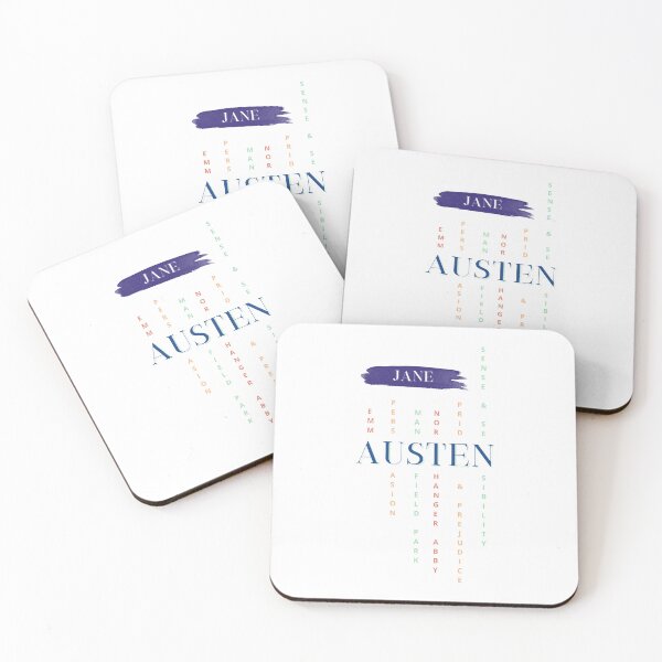Item preview, Jane Austen novels colorful design  designed and sold by MerytonGallery.