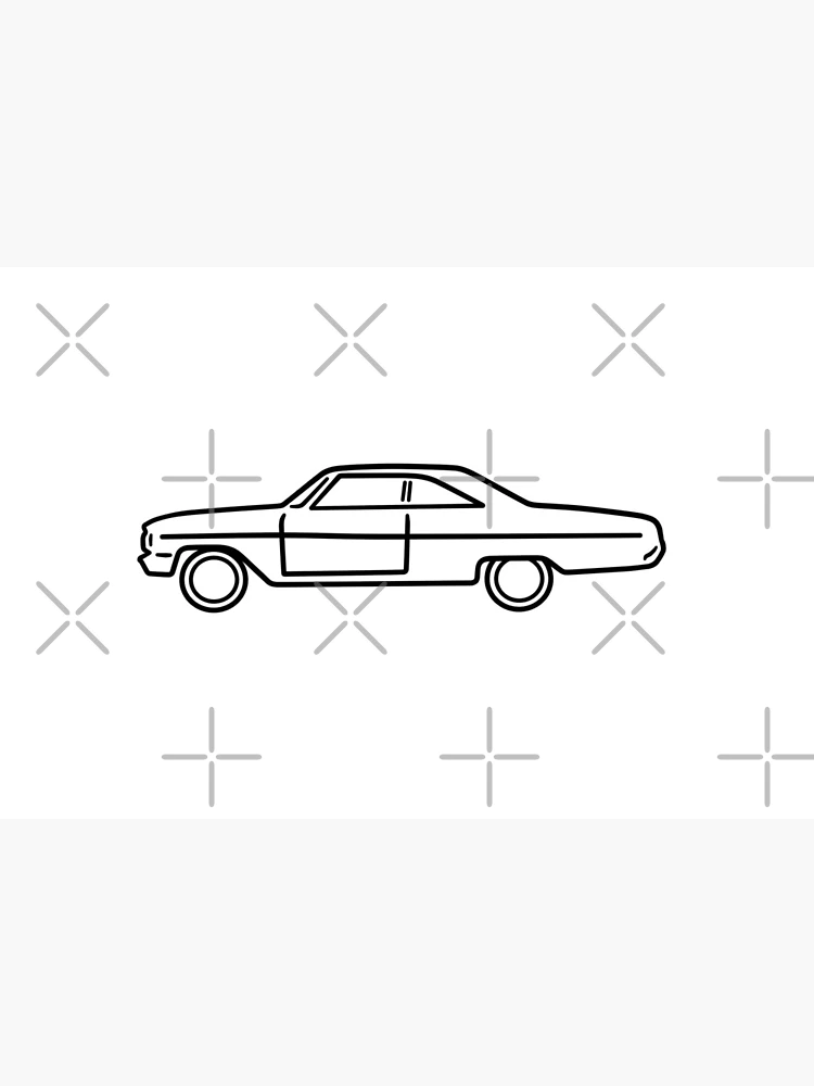 Imagen 2 de 2, Lámina rígida con la obra 1964 Ford Galaxie 500, diseñada y vendida por AutoClub.