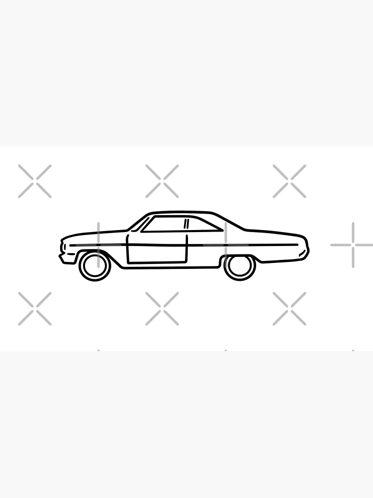 Aperçu 3 sur 3. Poster avec l'œuvre 1964 Ford Galaxie 500 créée et vendue par AutoClub.