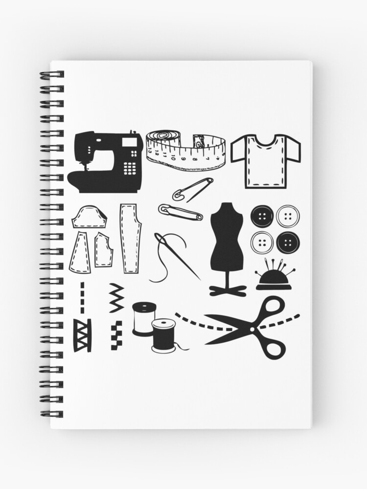 Cuaderno de espiral «Vamos a obtener el patrón de costura» de RaionKeiji |  Redbubble