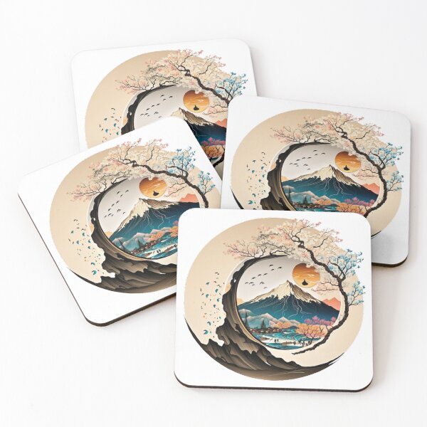 Item preview,   "Harmony in Sakura: Captivating Japanese Landscapes on Redbubble" designed and sold by DesignHeaven24.