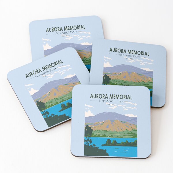 Item preview, Aurora Memorial National Park Philippines Travel Art Vintage designed and sold by KrisSidDesigns.