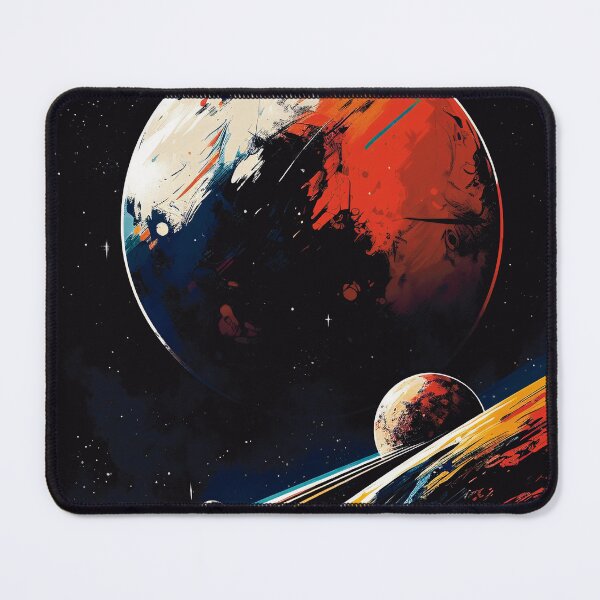 Item preview, Distant worlds, unknown planets; AI art designed and sold by MachinaeDreams.