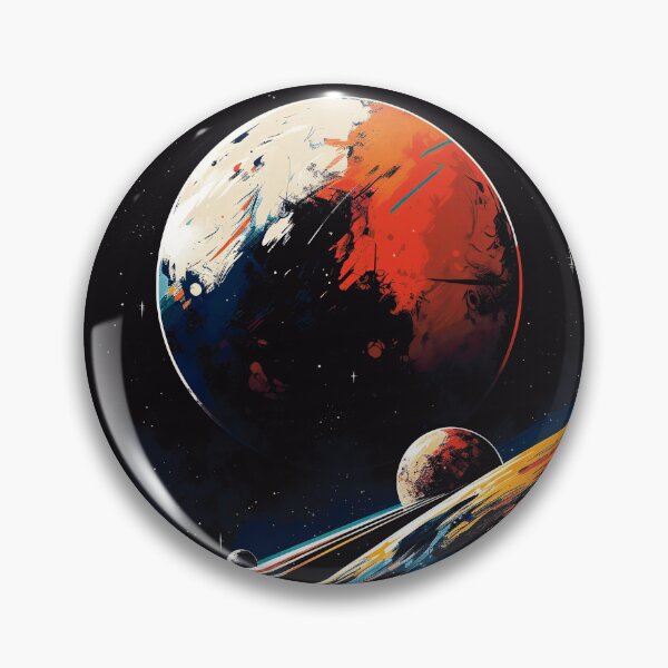 Item preview, Distant worlds, unknown planets; AI art designed and sold by MachinaeDreams.