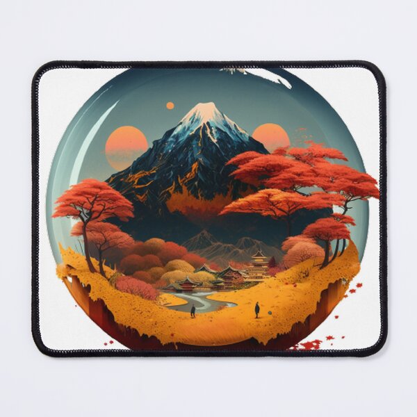 Item preview, "Harmony in Sakura: Captivating Japanese Landscapes on Redbubble" designed and sold by DesignHeaven24.