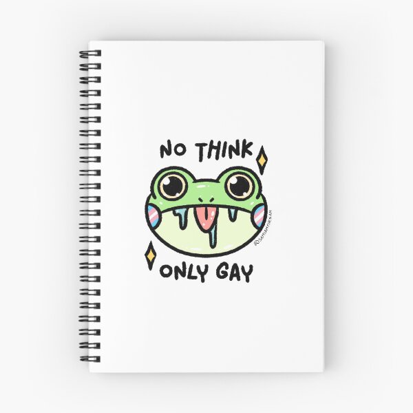 Item preview, ‘NO THINK ONLY GAY’ Frog Trans Pride designed and sold by Samiamthesam.