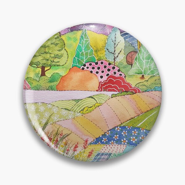 Item preview, Rainbow Valley - Watercolor Folk Art designed and sold by Robin Liner.