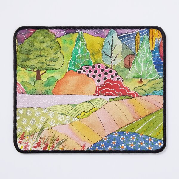 Item preview, Rainbow Valley - Watercolor Folk Art designed and sold by Robin Liner.