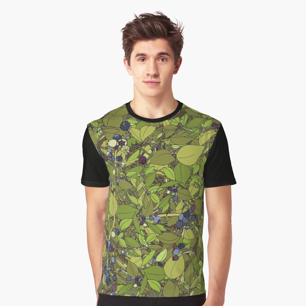 Blueberry Bush Graphic T-Shirt
