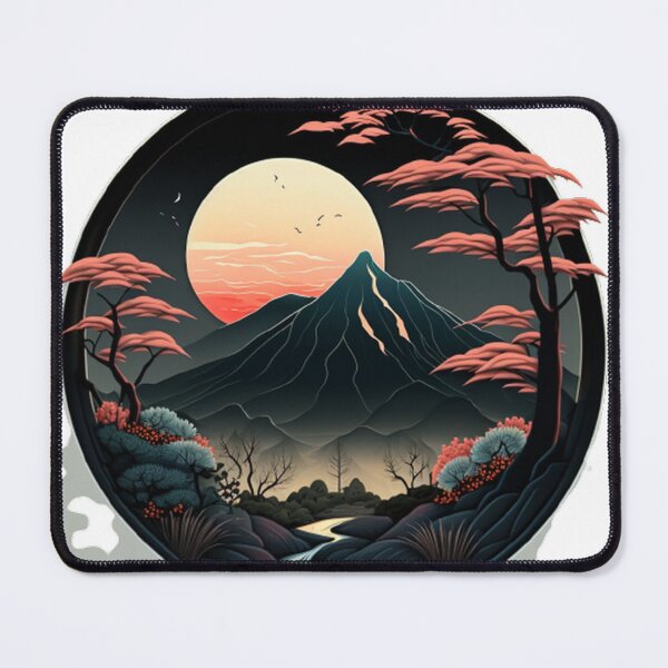 Item preview, "Harmony in Sakura: Captivating Japanese Landscapes on Redbubble" designed and sold by DesignHeaven24.