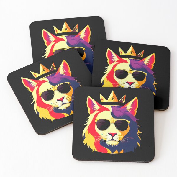 Item preview, Cool cat character in sunglasses in flat style designed and sold by Harmonysens.