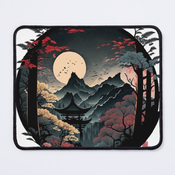 Item preview, "Harmony in Sakura: Captivating Japanese Landscapes on Redbubble" designed and sold by DesignHeaven24.