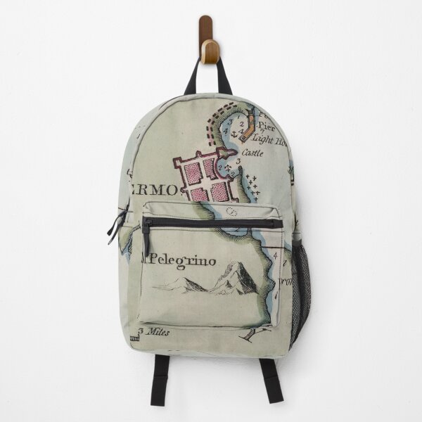 Item preview, Vintage Gulf of Palermo Italy Map (1800) designed and sold by BravuraMedia.