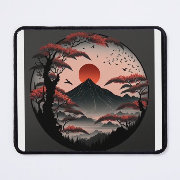 Item preview, "Harmony in Sakura: Captivating Japanese Landscapes on Redbubble" designed and sold by DesignHeaven24.