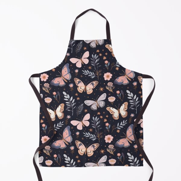 Item preview, Boho Butterfly Garden - Midnight Flora & Fauna designed and sold by Cosmic-Canvases.