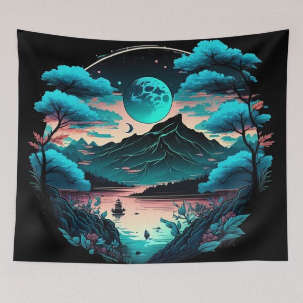 Item preview, "Harmony in Sakura: Captivating Japanese Landscapes on Redbubble" designed and sold by DesignHeaven24.