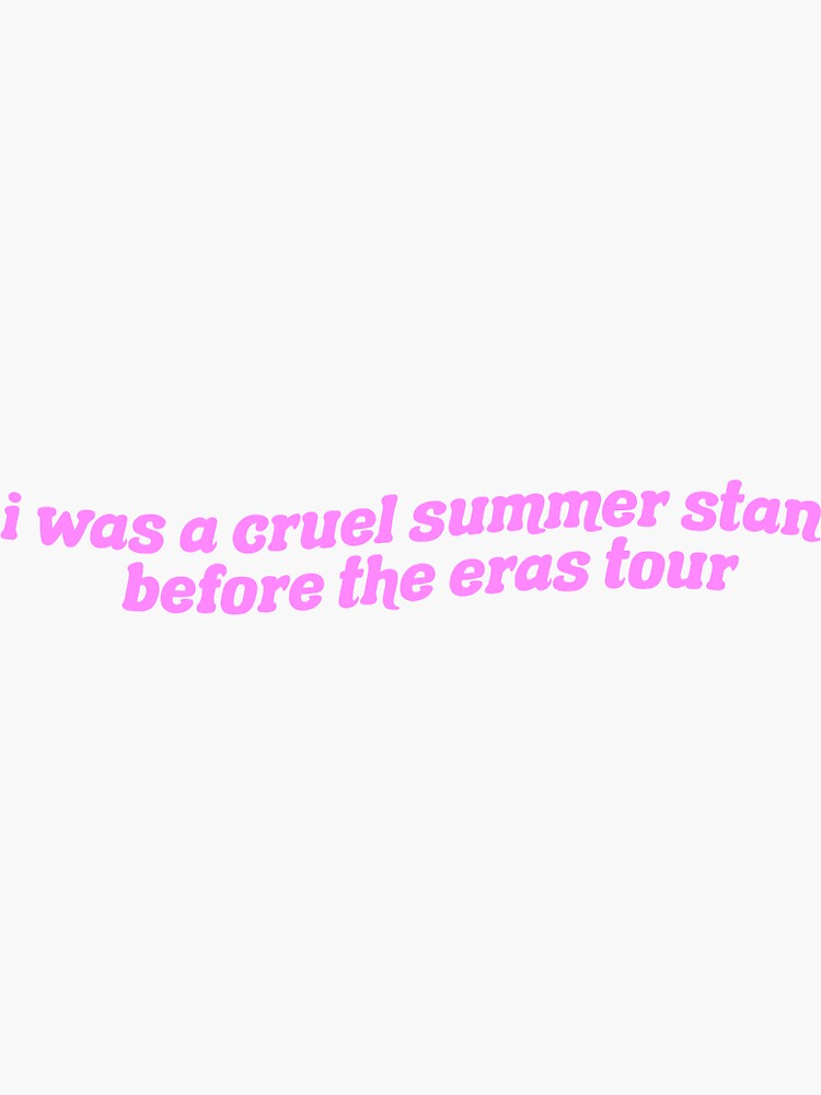 One Stop Stickers, Other, Taylor Swift Cruel Summer Lyrics Sticker