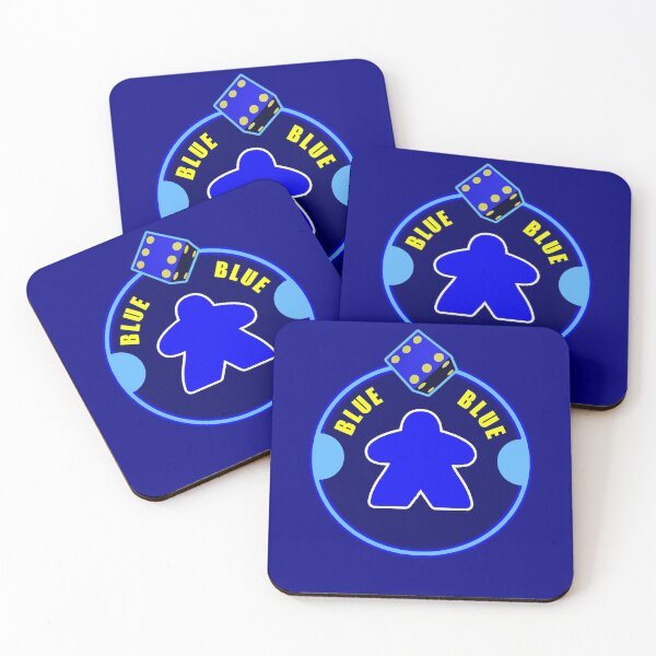 Item preview, BLUE MEEPLE WITH DICE designed and sold by csalvati77.