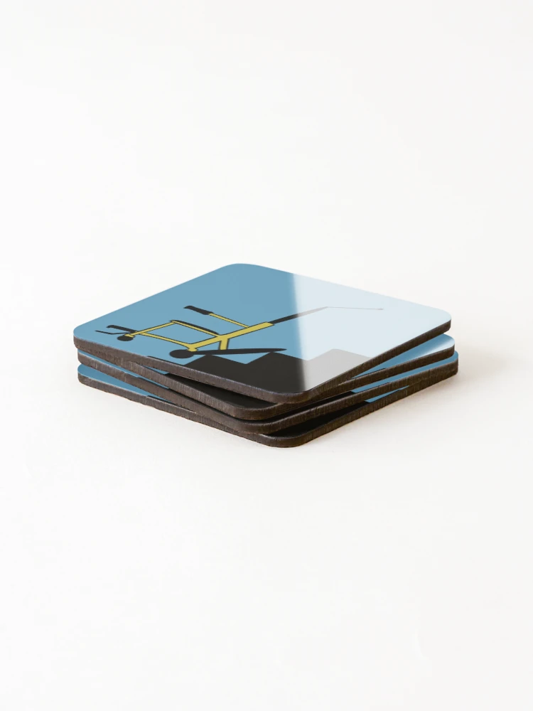 Thumbnail 4 of 5, Coasters (Set of 4), “Where’s the elevator?” designed and sold by AxO2Shop.