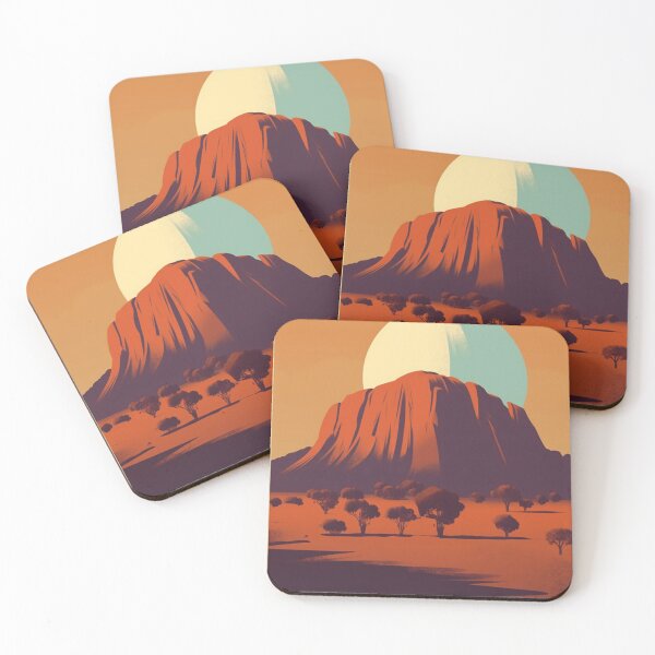 Item preview, A Vintage Poster of Uluru - Ayers Rock - Australia designed and sold by GoodOldVintage.