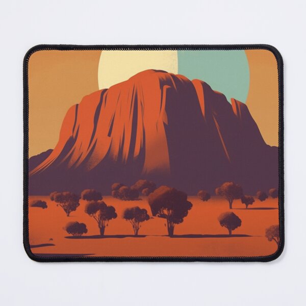 Item preview, A Vintage Poster of Uluru - Ayers Rock - Australia designed and sold by GoodOldVintage.