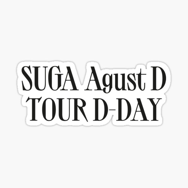 Artikel-Vorschau von Suga | Agust D Tour D-Day, designt und verkauft von onastarrynight.