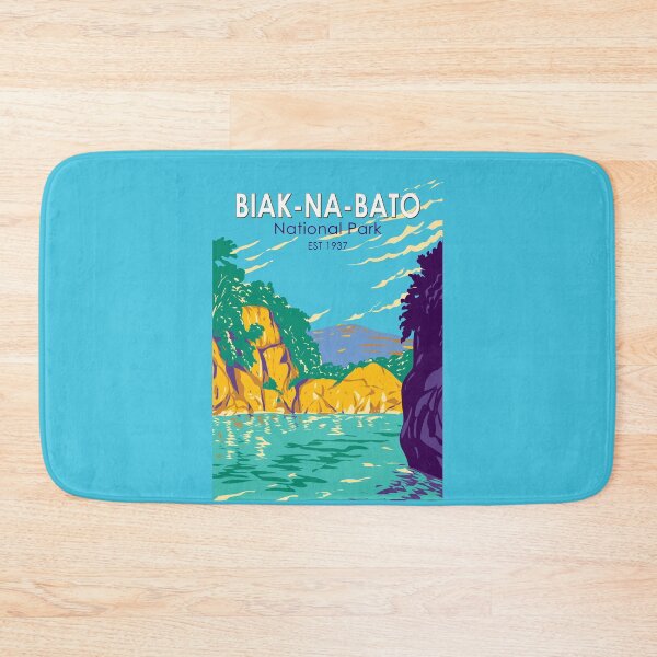 Item preview, Biak-na-Bato National Park Philippines Travel Art Vintage designed and sold by KrisSidDesigns.