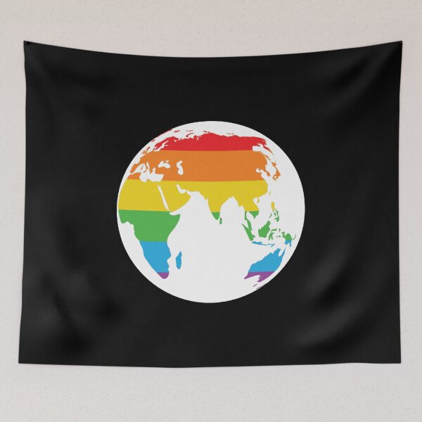 Item preview, Rainbow International Global Earth LGBT. LGBTQ Pride designed and sold by Subtle Pride Shop.