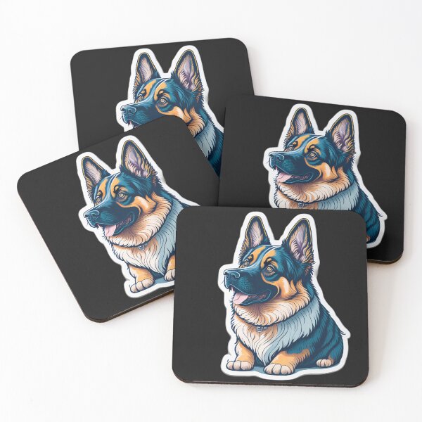 Aperçu de l'œuvre German Shepherd (Sticker and Print Out) créée et vendue par Sir Elgin Ortiz.