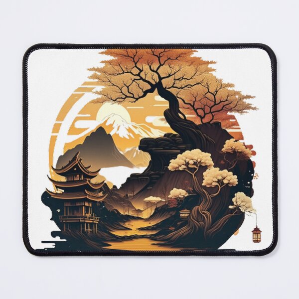 Item preview, "Harmony in Sakura: Captivating Japanese Landscapes on Redbubble" designed and sold by DesignHeaven24.