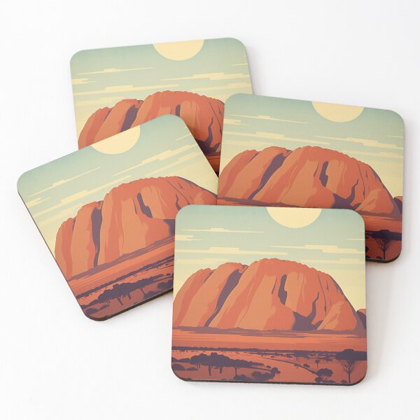 Item preview, A Vintage Poster of Uluru - Ayers Rock - Australia designed and sold by GoodOldVintage.