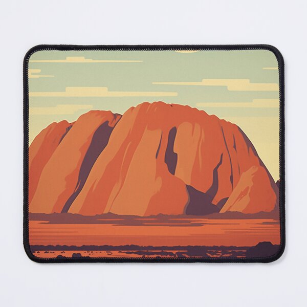 Item preview, A Vintage Poster of Uluru - Ayers Rock - Australia designed and sold by GoodOldVintage.