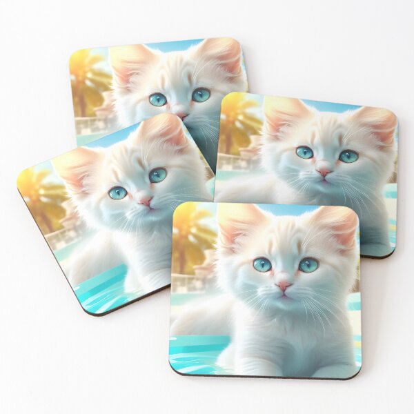 Item preview, Kitten Splashy in Bathing Fun Adventure Pool designed and sold by YuniaMiyu.