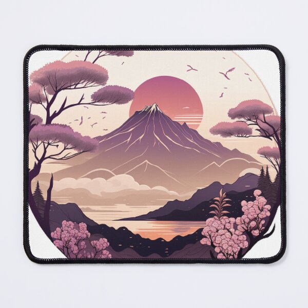 Item preview, "Harmony in Sakura: Captivating Japanese Landscapes on Redbubble" designed and sold by DesignHeaven24.