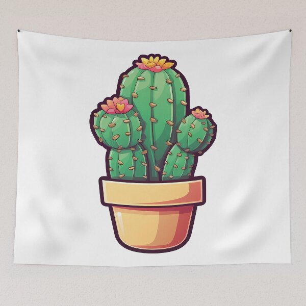 Item preview, Adorable Kawaii Cactus | Cute Cactus Design | Green Plant Lover Gift designed and sold by PopPopGfx.