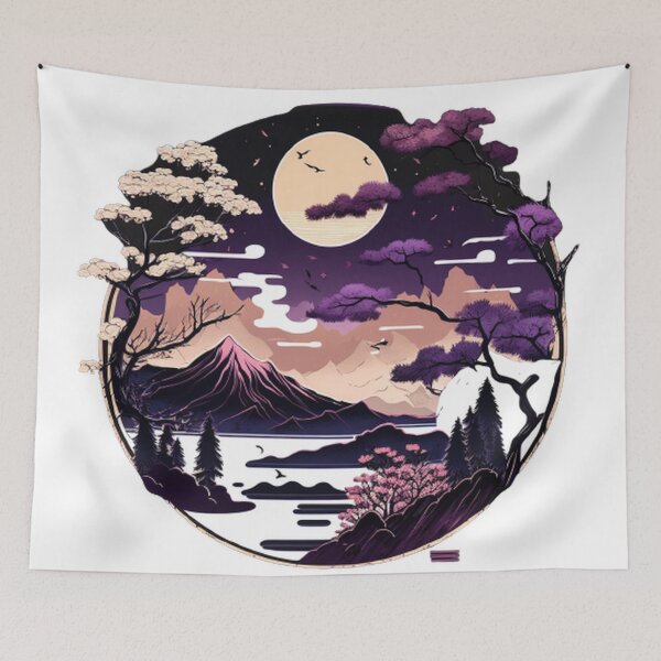 Item preview,  "Harmony in Sakura: Captivating Japanese Landscapes on Redbubble" designed and sold by DesignHeaven24.