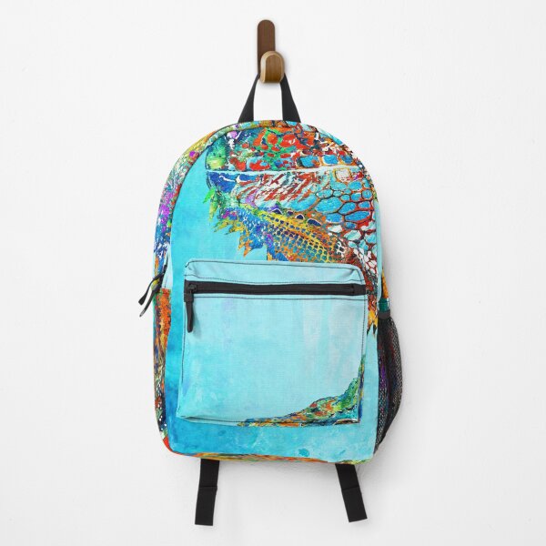 Item preview, Colorful Fun Iguana Art On Beach Blue designed and sold by Sharon Cummings Art.