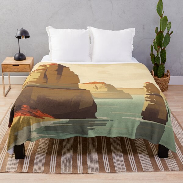 Item preview, A Vintage Travel Illustration of The Twelve Apostles - Australia designed and sold by GoodOldVintage.