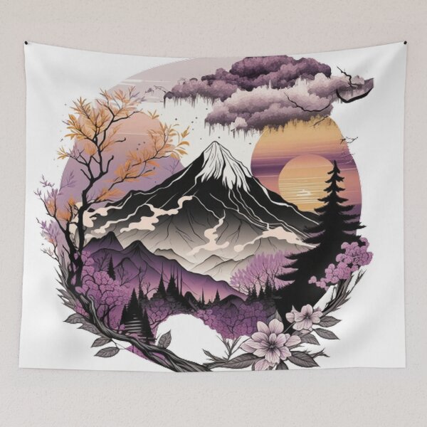 Item preview,  "Harmony in Sakura: Captivating Japanese Landscapes on Redbubble" designed and sold by DesignHeaven24.