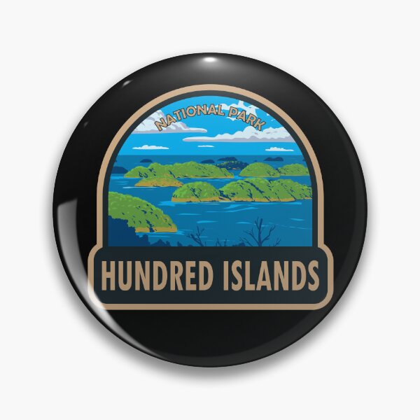 Item preview, Hundred Islands National Park Philippines Travel Art designed and sold by KrisSidDesigns.