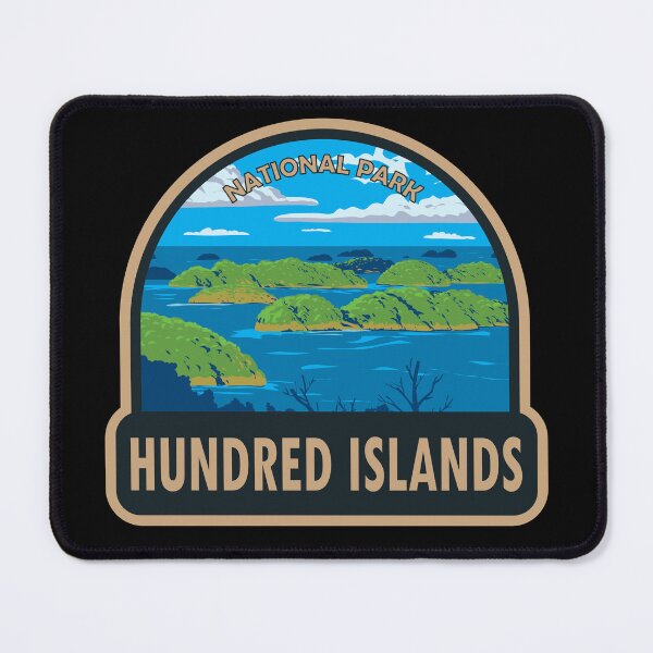 Item preview, Hundred Islands National Park Philippines Travel Art designed and sold by KrisSidDesigns.