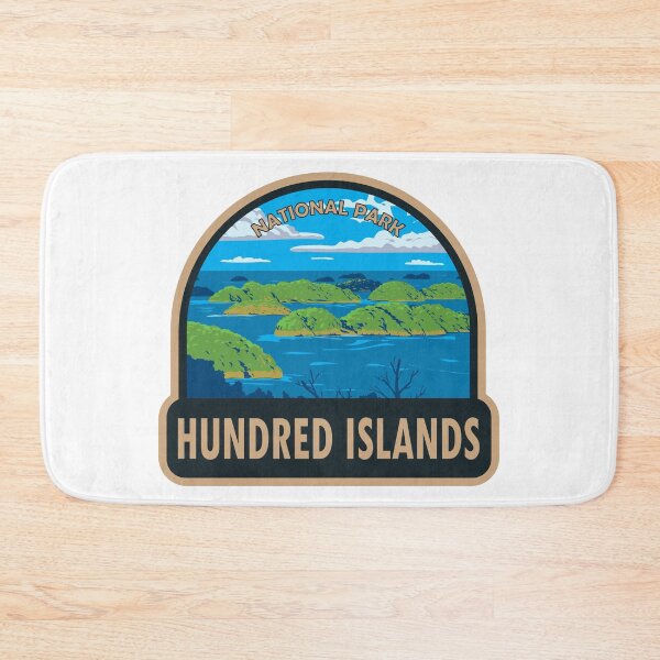 Item preview, Hundred Islands National Park Philippines Travel Art designed and sold by KrisSidDesigns.