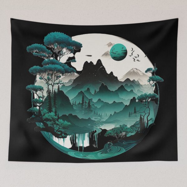 Item preview,  "Harmony in Sakura: Captivating Japanese Landscapes on Redbubble" designed and sold by DesignHeaven24.
