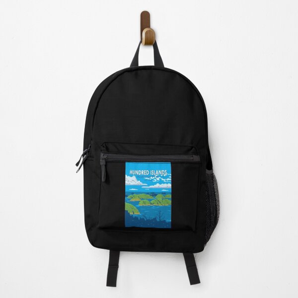 Item preview, Hundred Islands National Park Philippines Travel Art Vintage designed and sold by KrisSidDesigns.