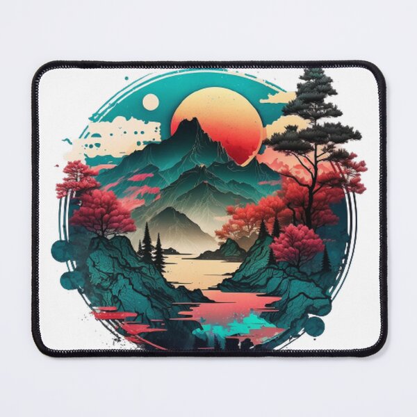 Item preview, "Harmony in Sakura: Captivating Japanese Landscapes on Redbubble" designed and sold by DesignHeaven24.