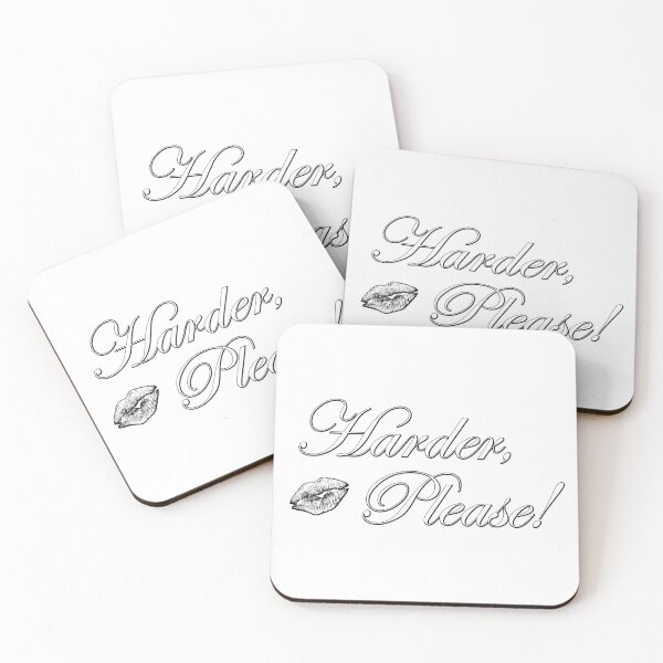 Item preview, Harder, Please! on White designed and sold by TeaseMePleaseMe.