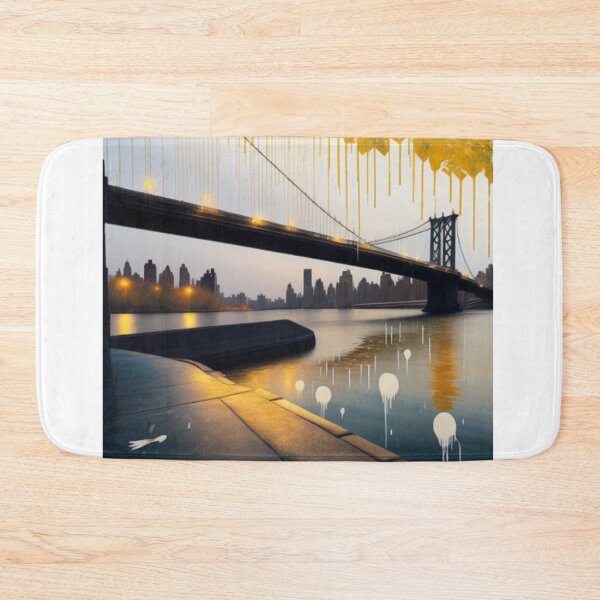 Item preview, It's raining on the island of Manhattan right next to the river designed and sold by ac-virtualshop.
