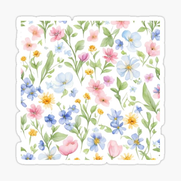 Wildflower Blossoms Envelope Seals, Stickers – LindaGeez