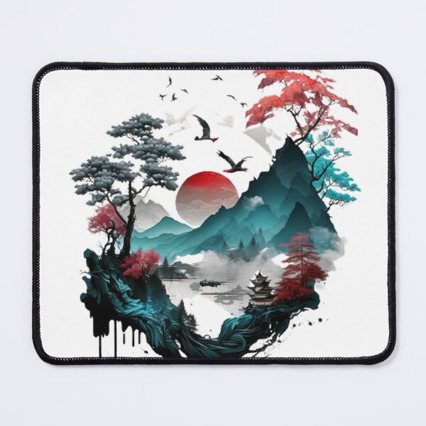 Item preview, "Harmony in Sakura: Captivating Japanese Landscapes on Redbubble" designed and sold by DesignHeaven24.