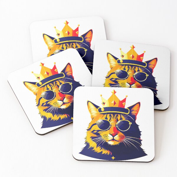 Item preview, Cool cat character in sunglasses in flat style designed and sold by Harmonysens.
